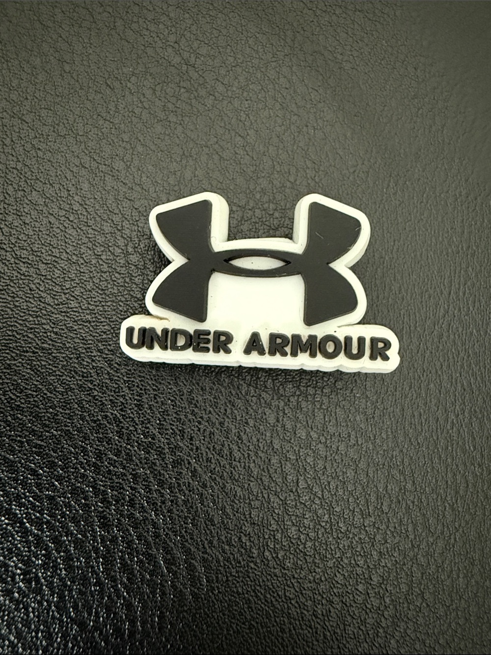Under Armour Black and White Logo Shoe Charm for Kids